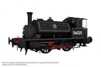 OR76CRP008 Oxford Rail 264/611 Pug Class BR Early Lined Black 56